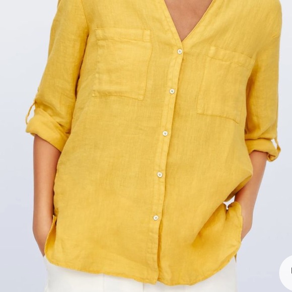 Zara Linen Shirt with Pockets - Picture 6 of 6
